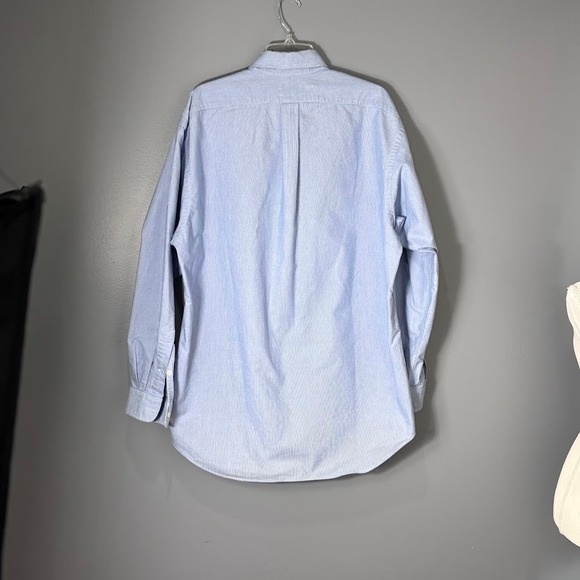 Ralph Lauren Blake Mens Large Blue Gingham Cotton Button Down Long Sleeve Shirt - Picture 2 of 12